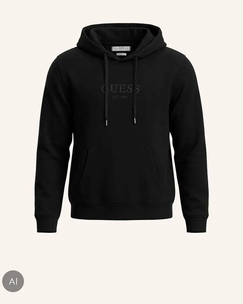 Guess Sweatshirt schwarz Schwarz