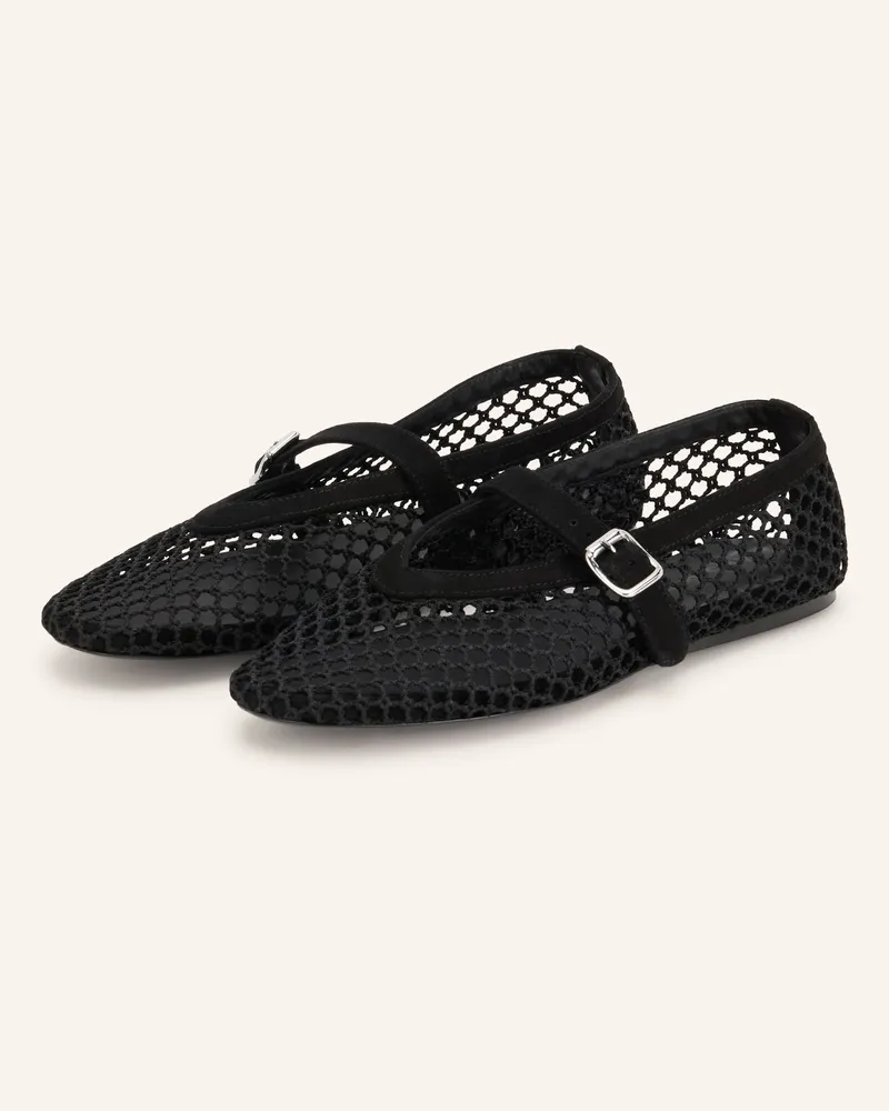 Mrs & HUGS Mary-Jane-Ballerinas schwarz Schwarz