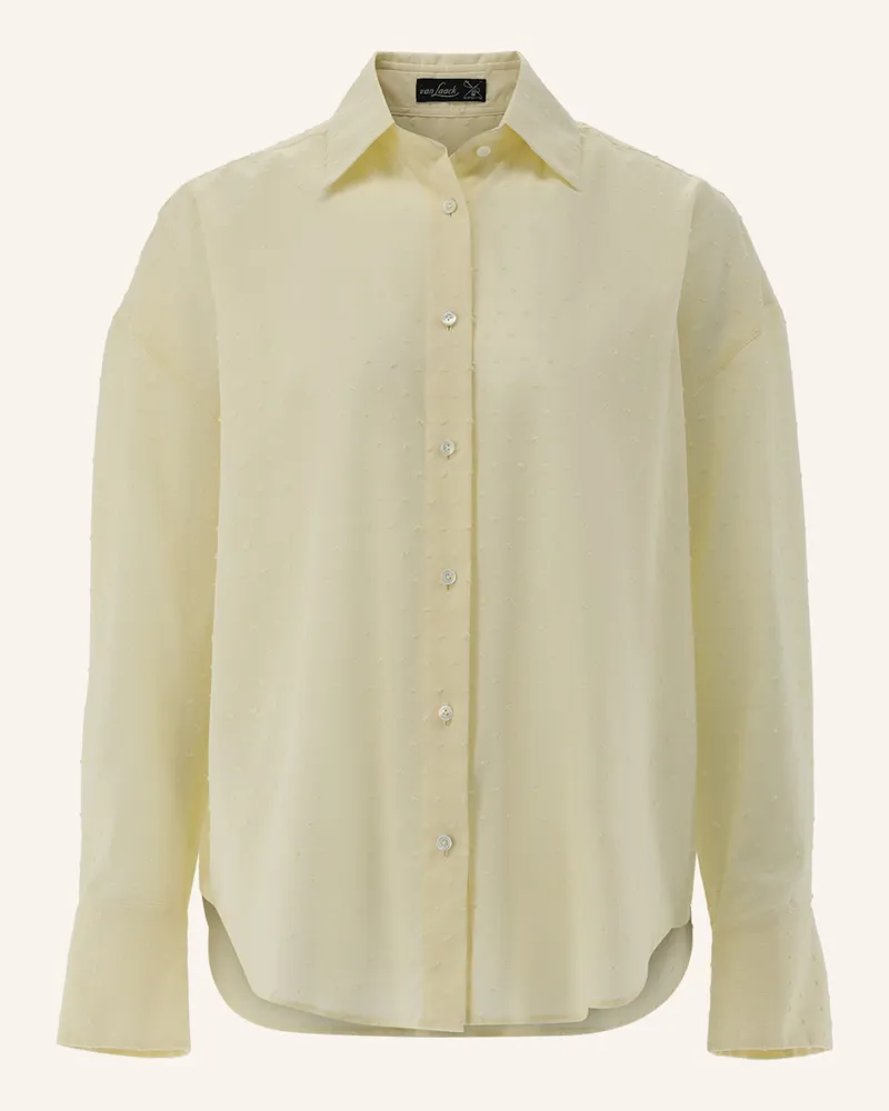 van Laack Bluse Modern Fit Gelb
