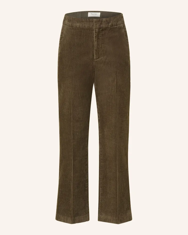 Part Two 7/8-Hose MISHASPW aus Cord Khaki