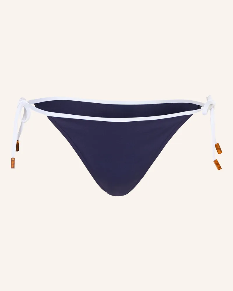 Vilebrequin Triangel-Bikini-Hose Flore blau Dunkelblau