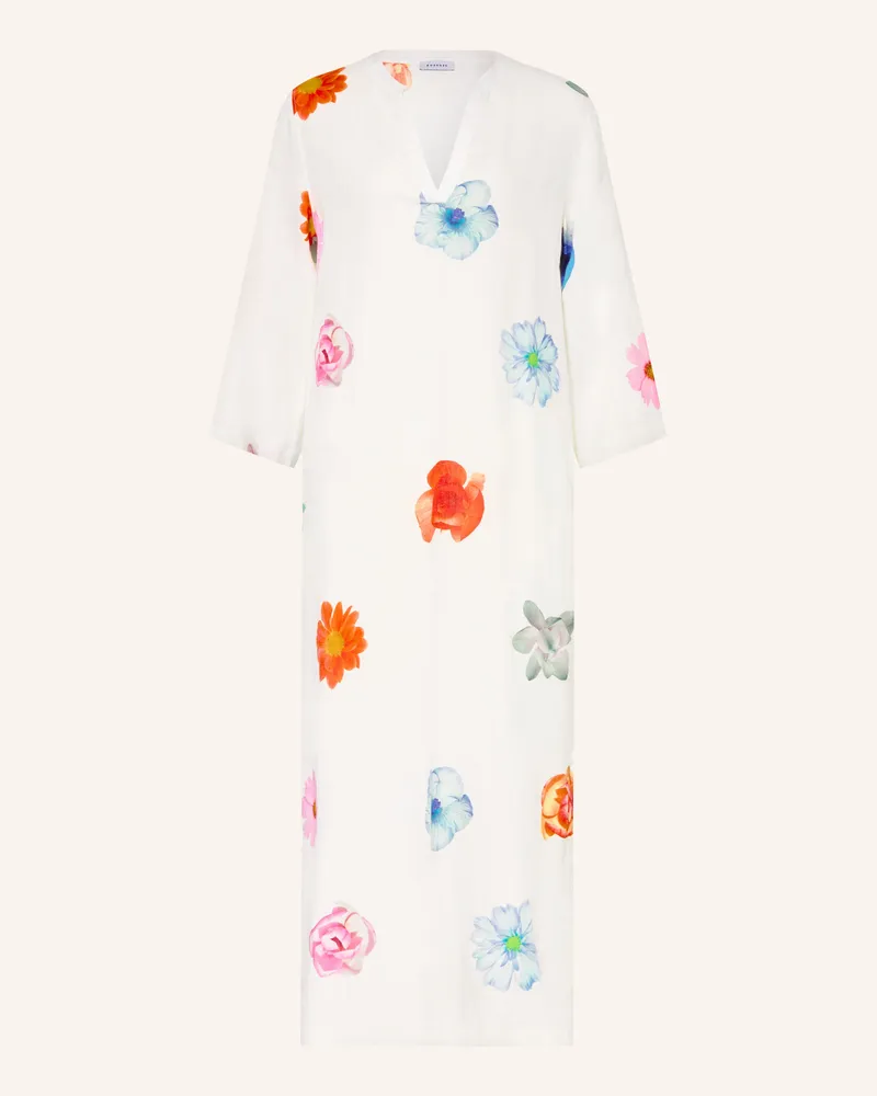 ROSSO35 Leinenkleid Mit 3/4-Arm weiss Weiss