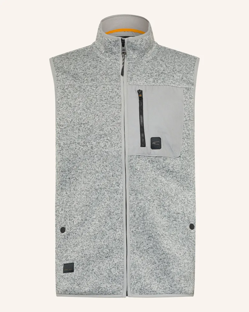 Camel Active Strick-Fleeceweste grau Grau