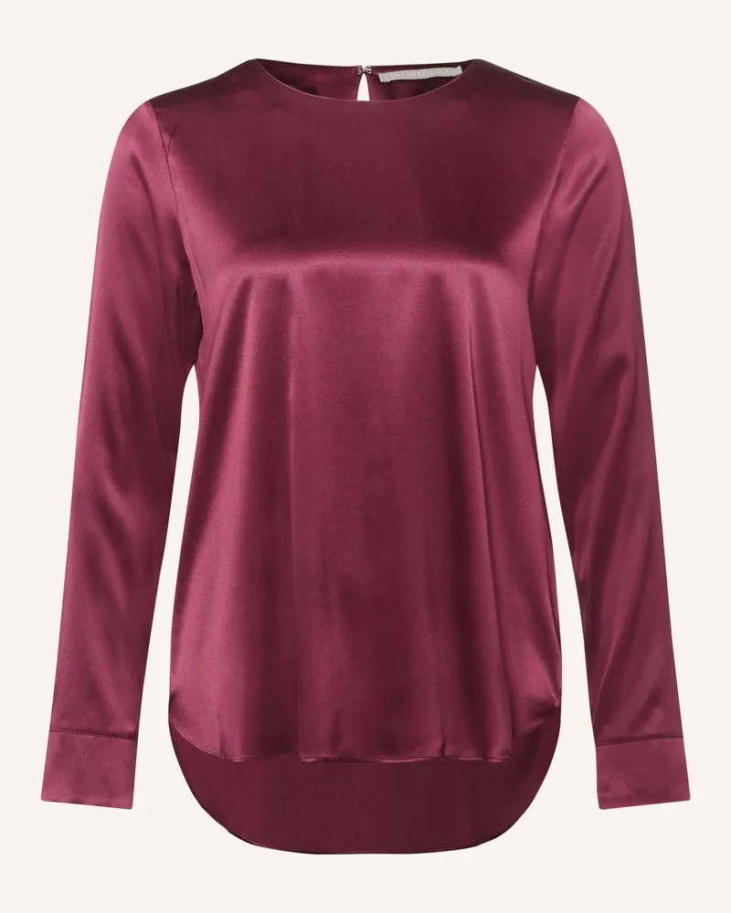(THE MERCER) N.Y. Blusenshirt Mit Seide pink Dunkelrot