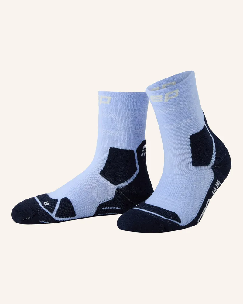 CEP Trekking-Socken Hiking Light Cushion Mid Cut Mit Merinowolle blau Hellblau