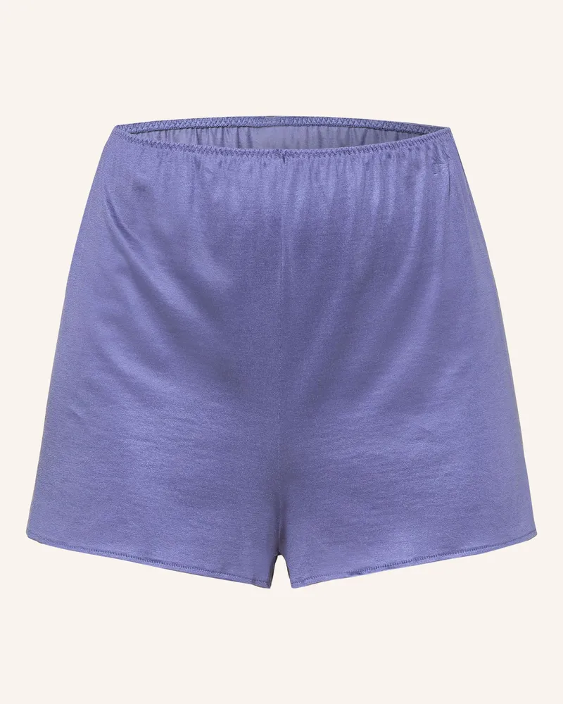 Mey Schlafshorts Serie So Elegant Aus Satin blau Dunkelblau