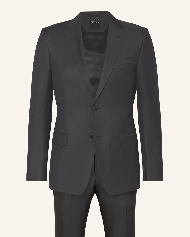 Ermenegildo Zegna Anzug Regular Fit grau Dunkelgrau