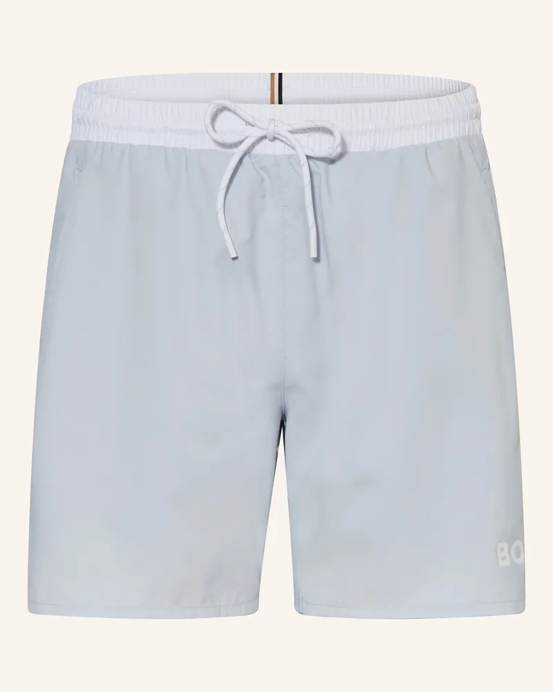 HUGO BOSS Badeshorts Starfish rosa Hellgrau