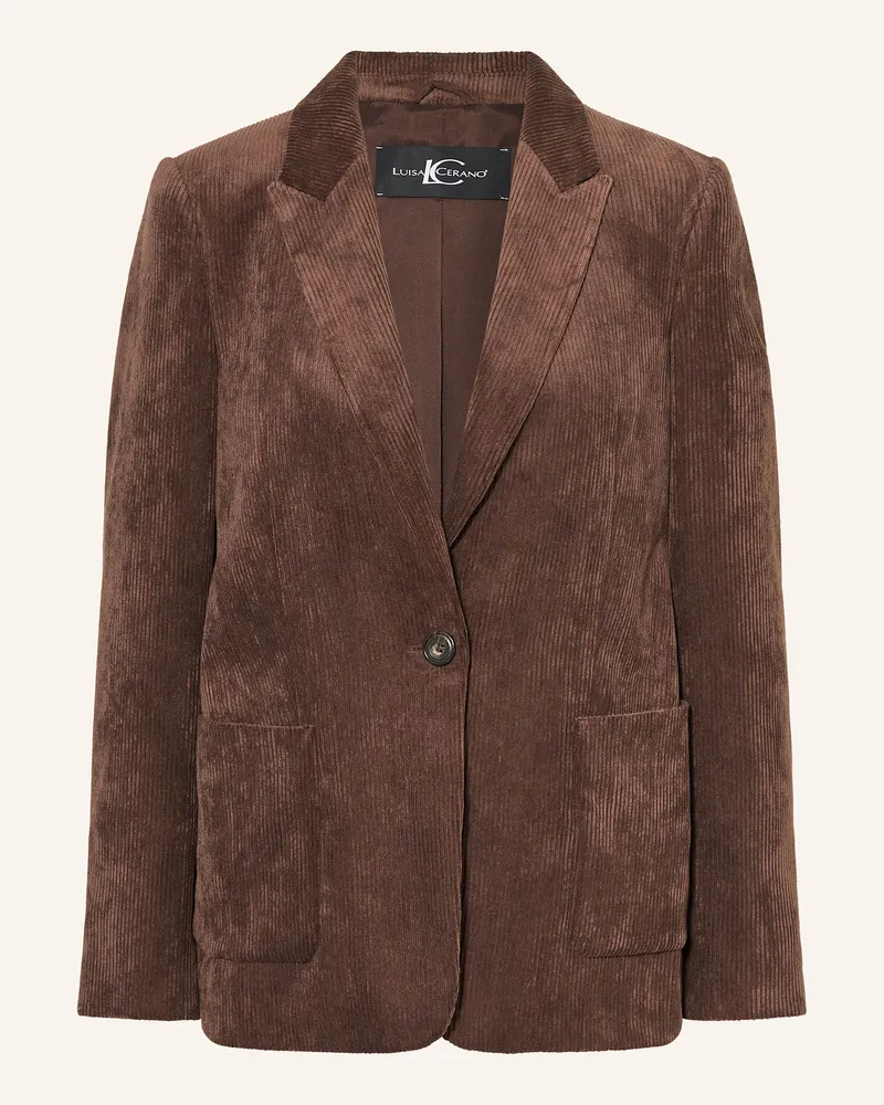 Luisa Cerano Cordblazer Braun