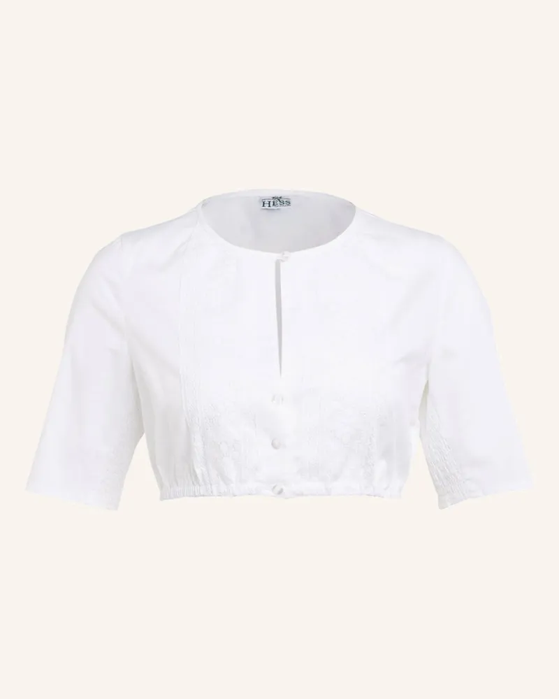 Berwin & Wolff Dirndlbluse mit Spitze Weiss