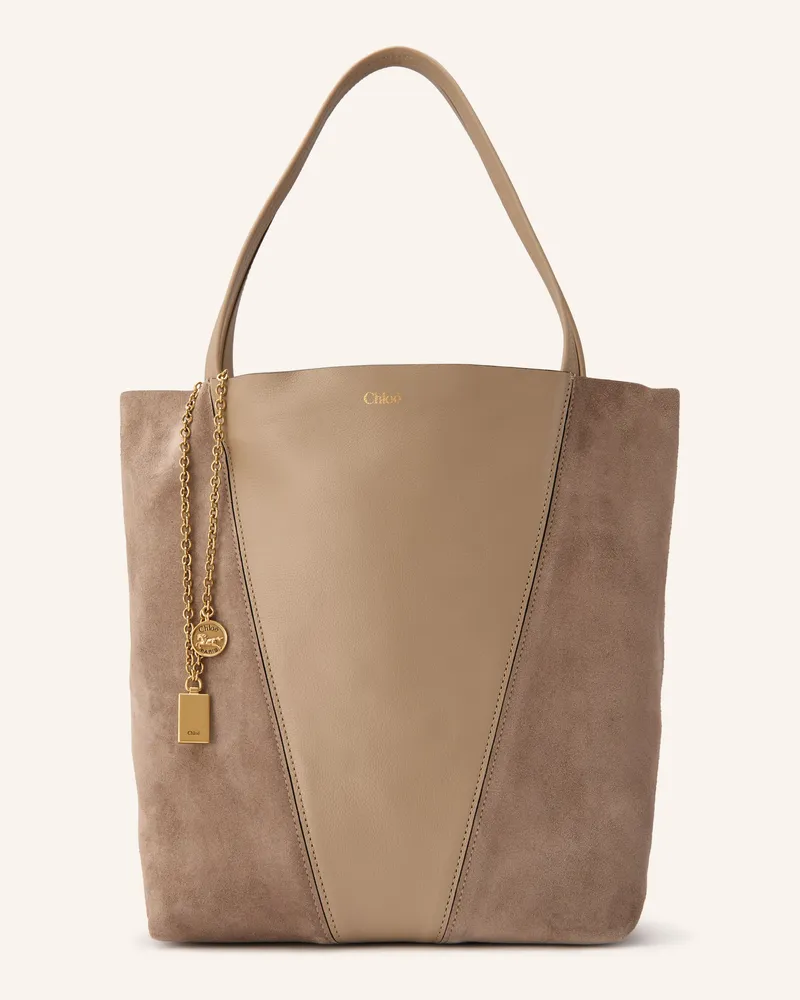 Chloé Schultertasche Spin braun Boyish