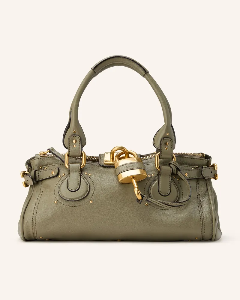 Chloé Schultertasche Paddington gruen Aloe