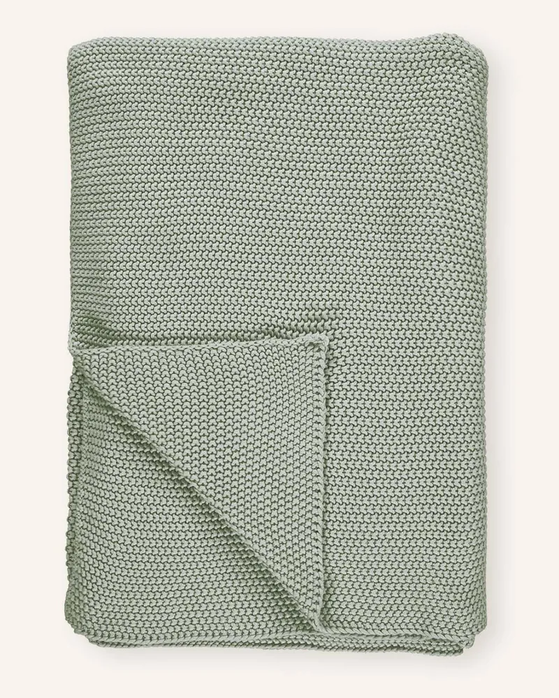 Marc O'Polo Plaid NORDIC KNIT Hellgrün