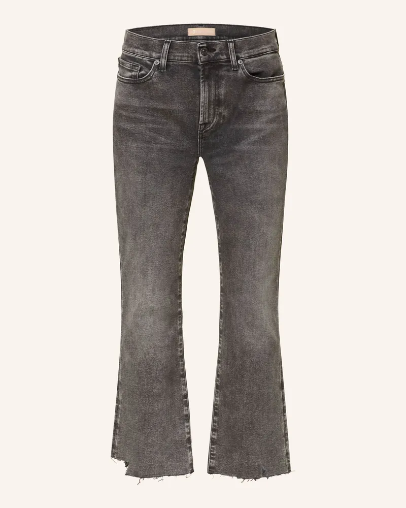 7 for all mankind Bootcut Jeans DAISY ANKLE BOOT NIGHT OUT WITH WORN OUT HEM Night