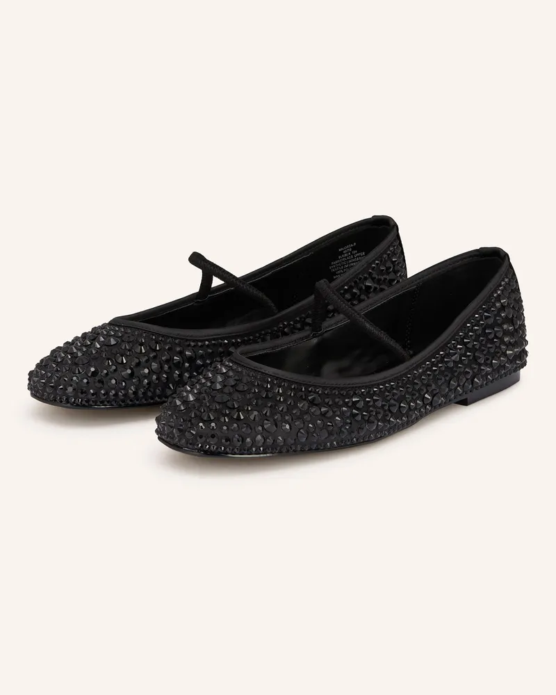 Steve Madden Mary-Jane-Ballerinas MAJORCA mit Schmucksteinen Schwarz