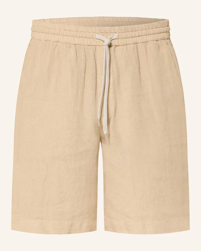 Maerz Leinenshorts Regular Fit Beige