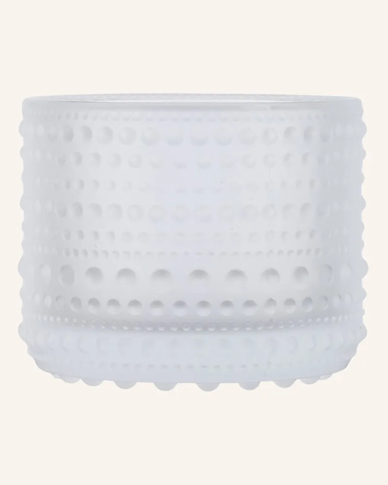 iittala Teelichthalter KASTEHELMI Weiss
