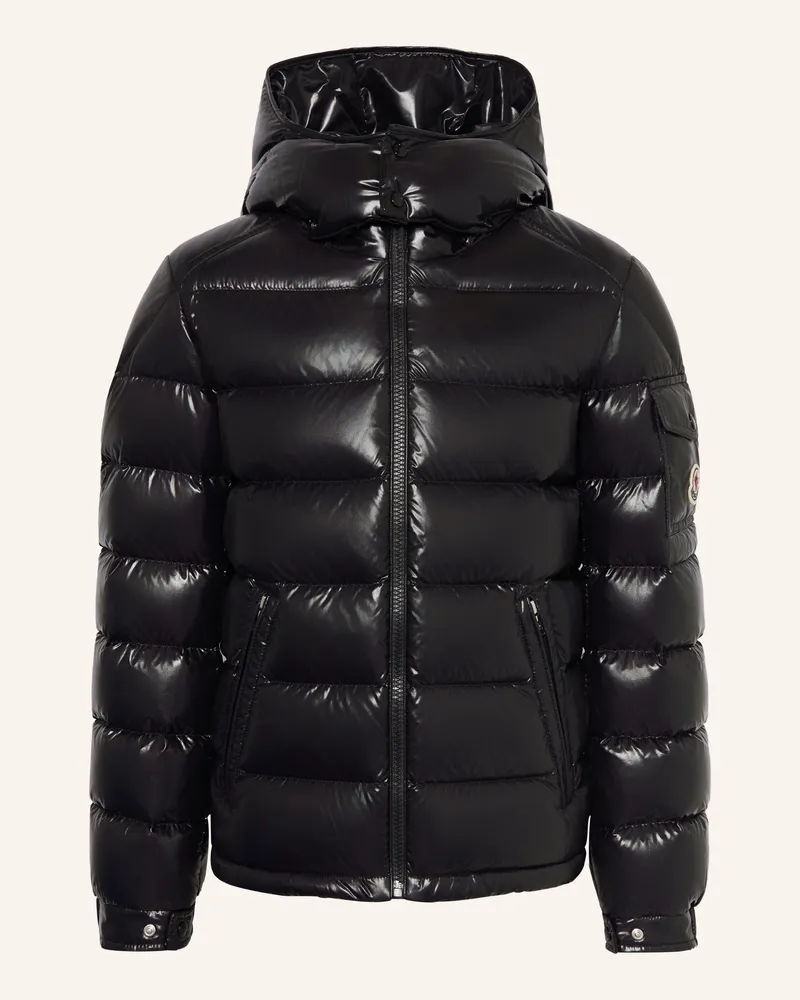 Moncler Daunenjacke New Maya Mit Abnehmbarer Kapuze schwarz Schwarz