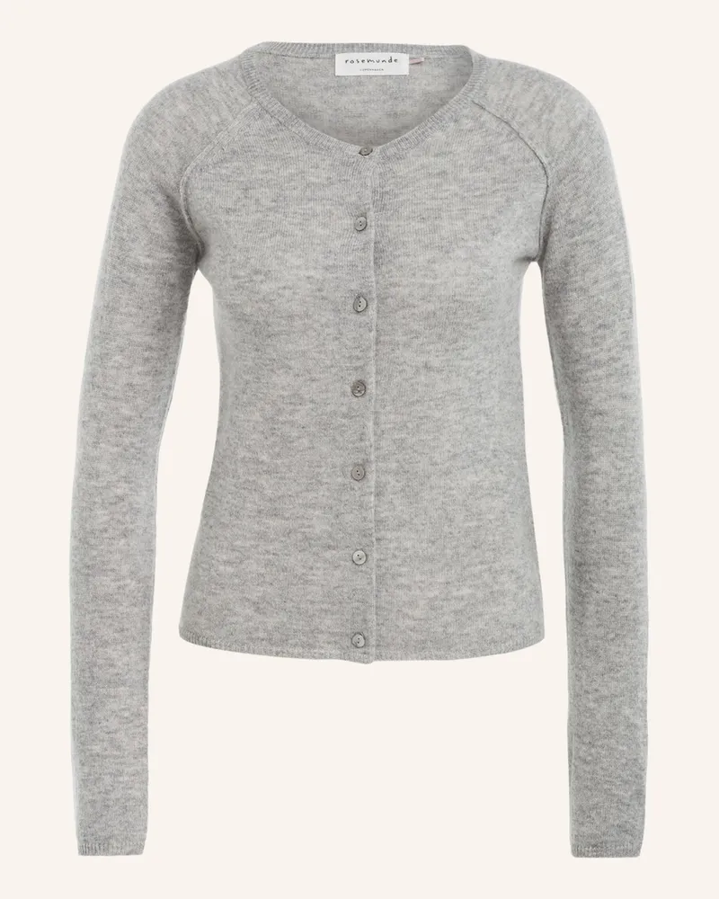 Rosemunde Strickjacke Laica Mit Cashmere grau Hellgrau