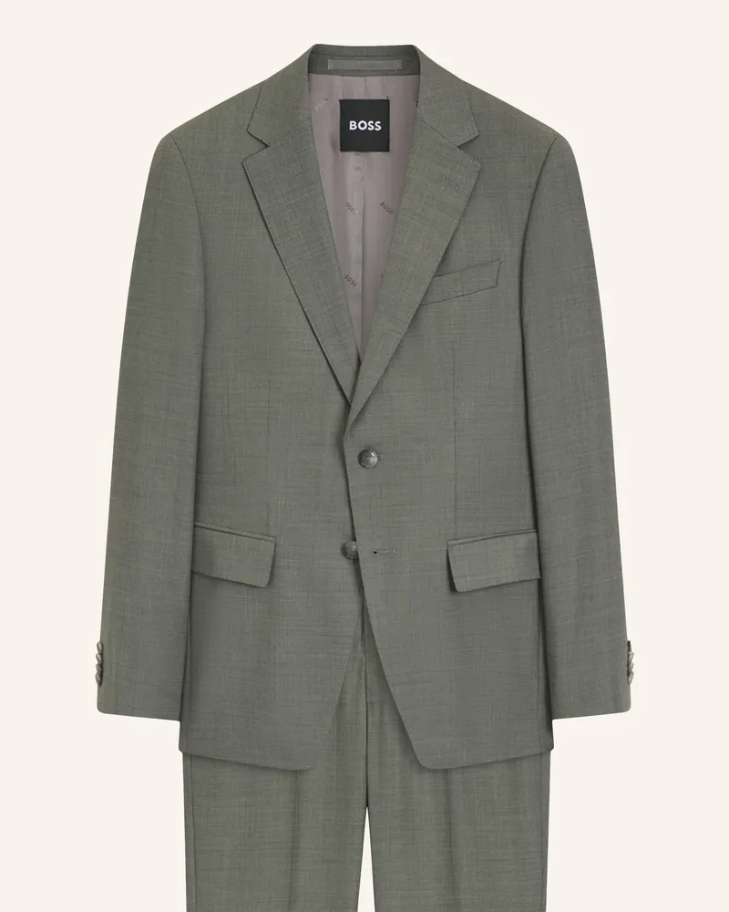 HUGO BOSS Business Anzug H-Huge-2pcs-263 Slim Fit gruen 