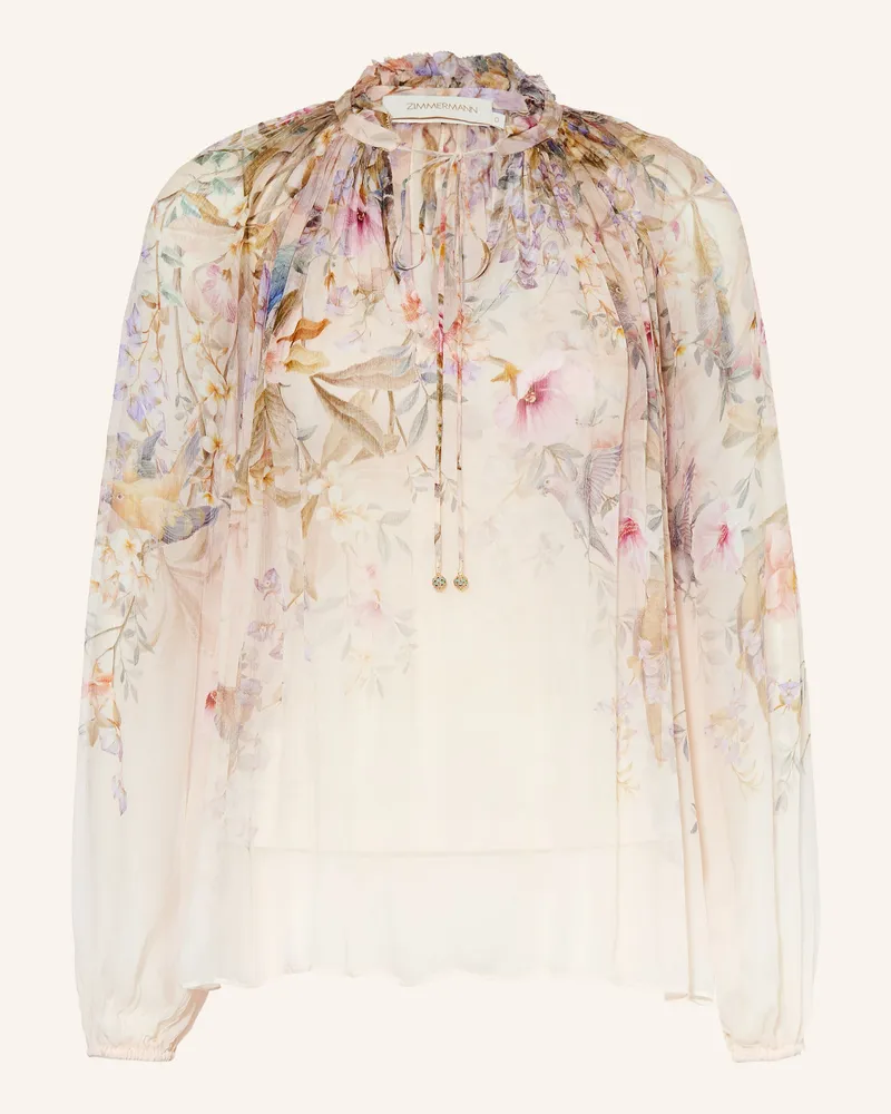 Zimmermann Blusenshirt REBELLION mit Rüschen Rosé