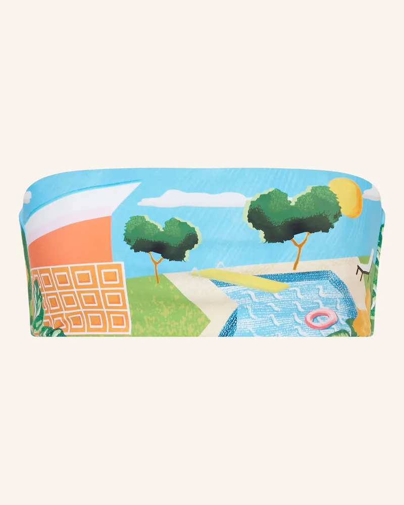 Seafolly Australia Bandeau-Bikini-Top SUNSET Hellblau