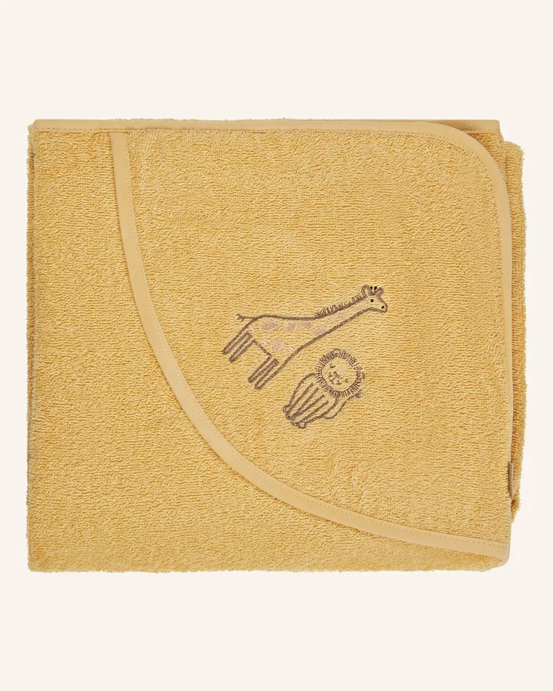 Sterntaler Kapuzenbadetuch 100X100 Cm Giraffe Kaya gelb Gelb