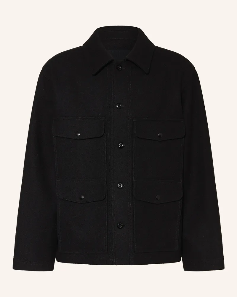 Christophe Lemaire Jacke Schwarz