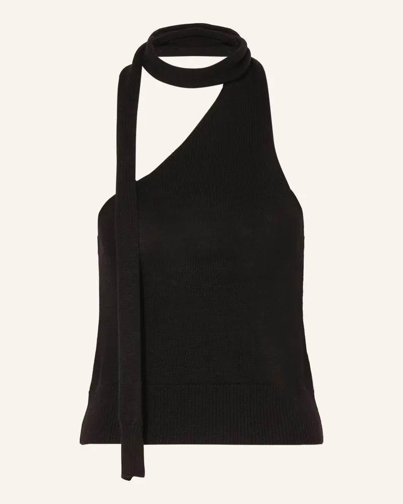 by Aylin Koenig Stricktop POLLY aus Merinowolle Schwarz