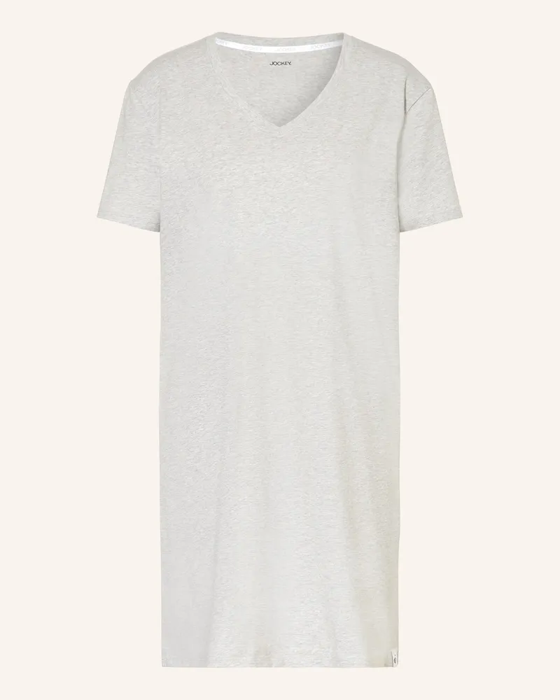 Jockey Nachthemd grau Hellgrau