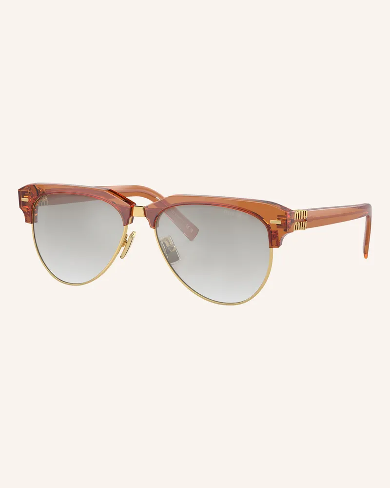 Miu Miu Sonnenbrille Mu 09zs braun Braun