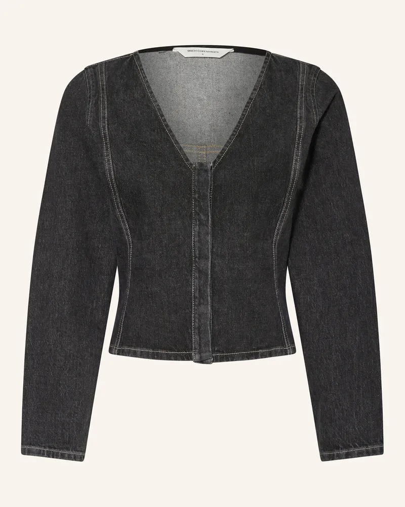 MOSS COPENHAGEN Jeansbluse Mschreja Ena schwarz Dunkelgrau