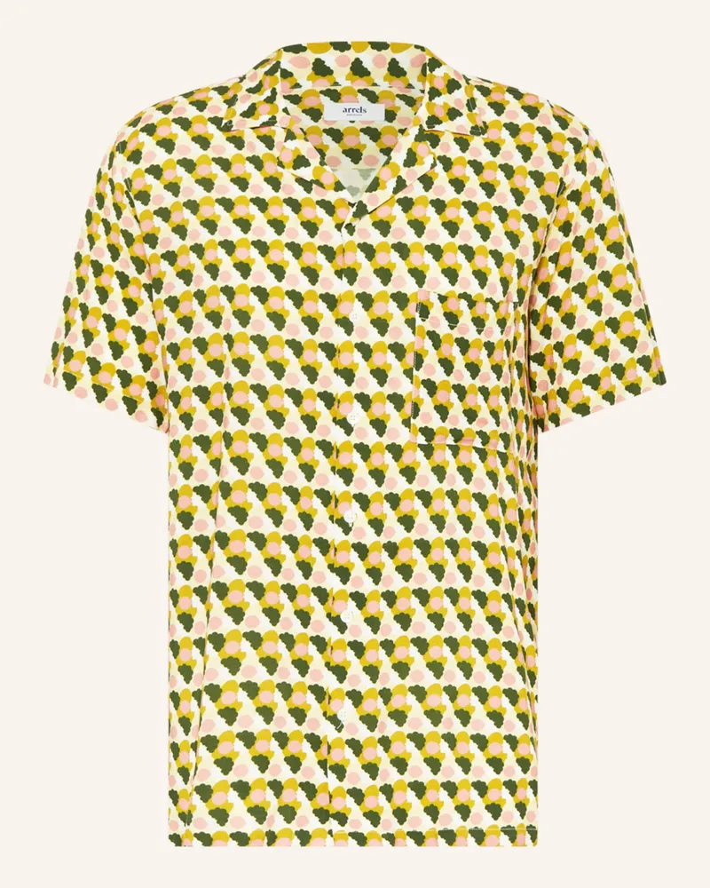 Arrels Barcelona Resorthemd GREEN BUBBLEGUM × OLIMPIA ZAGNOLI Comfort Fit Dunkelgrün