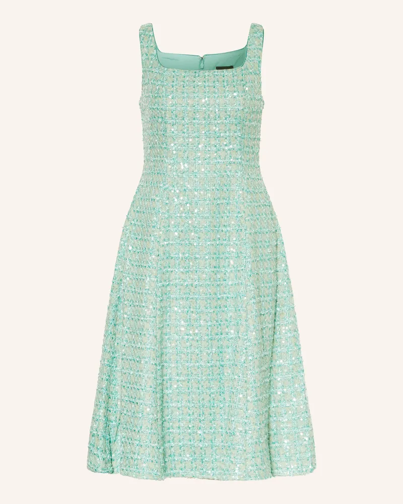 Adrianna Papell Tweed-Kleid mit Glitzergarn und Pailletten Mint