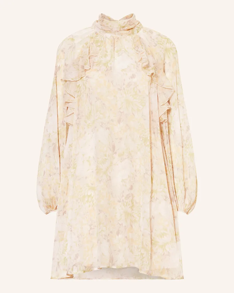 Mrs & HUGS Kleid Mit Volants rosa Ecru