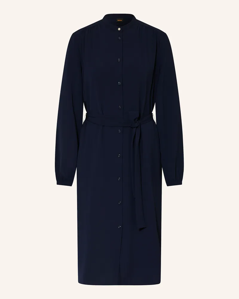 HUGO BOSS Hemdblusenkleid DEBORAH Dunkelblau