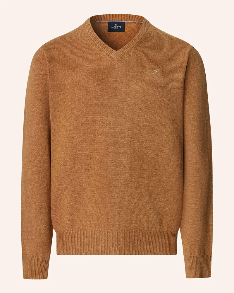 Hackett Pullover LAMBSWOOL V NECK Camel