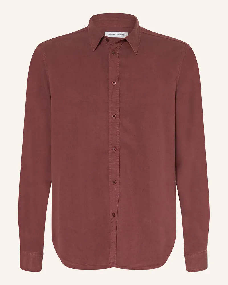 Samsøe & Samsøe Hemd SARYAN Comfort Fit Dunkelrot