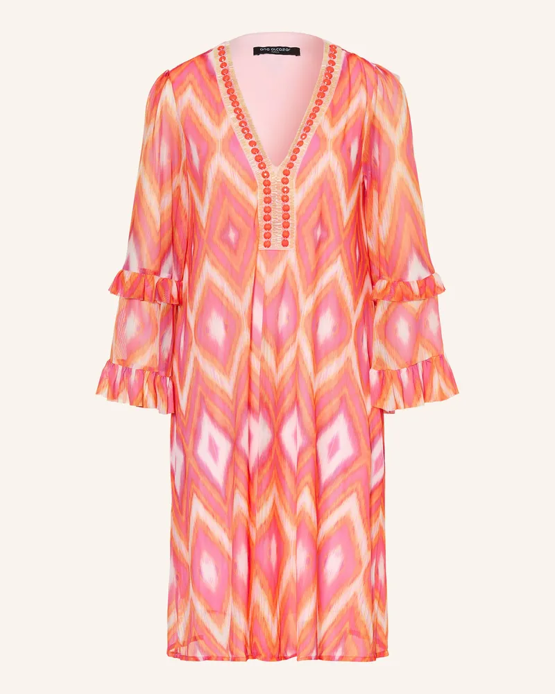 ana alcazar Mesh-Kleid Mit Rüschen Und Schmucksteinen pink Pink