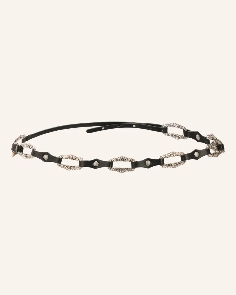 ba&sh Ledergürtel BAPTISTE Schwarz