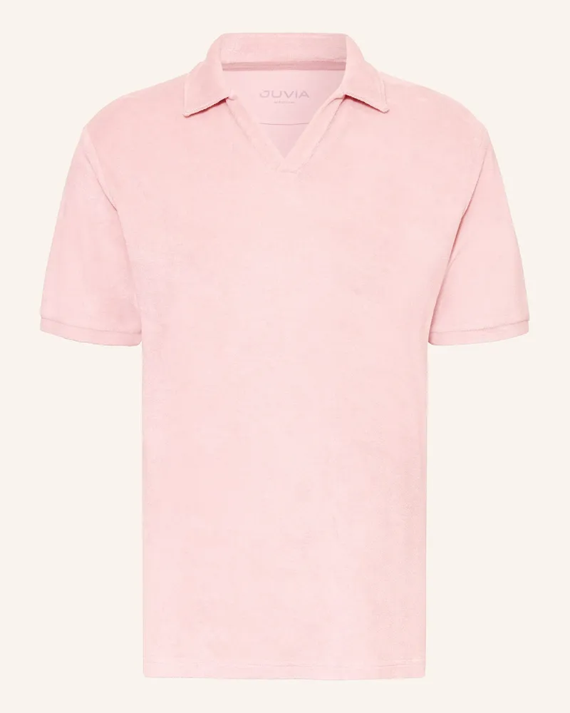 Juvia Frottee-Poloshirt Rosé