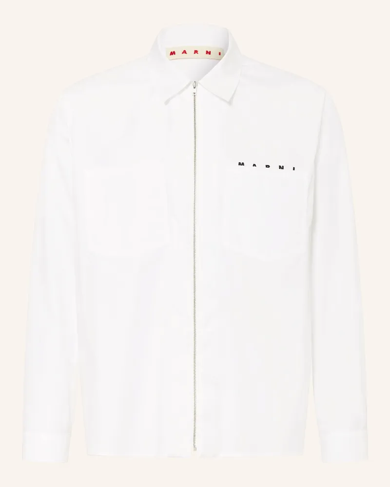 Marni Hemd Comfort Fit weiss Weiss