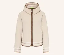 Jacke im Materialmix