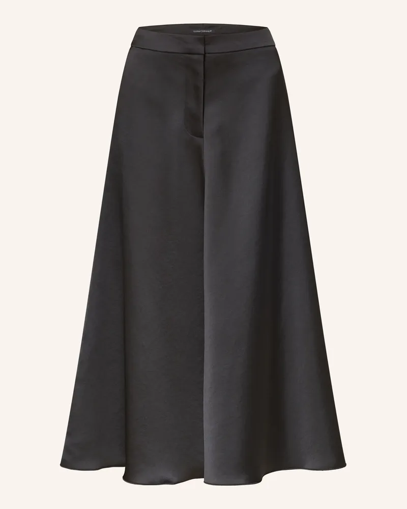 Luisa Cerano Satinrock schwarz Schwarz