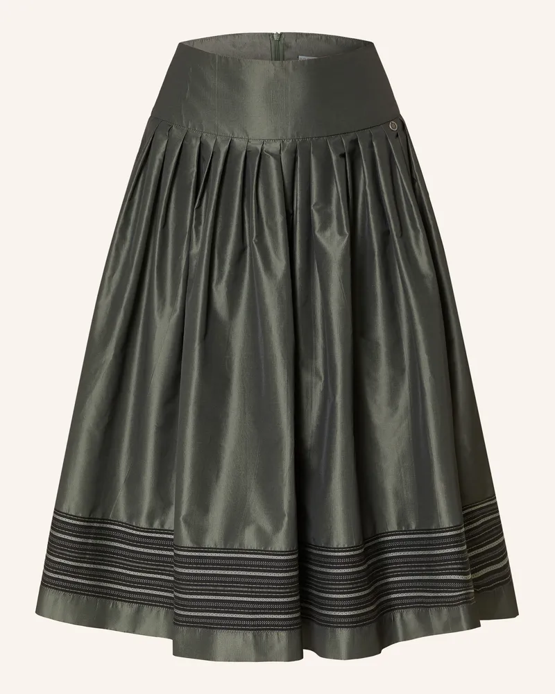 Die Rockmacherin Faltenrock Weissensee gruen Dunkelgrün