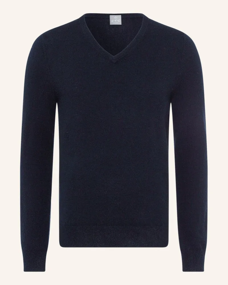 FTC Cashmere Cashmere-Pullover Blau