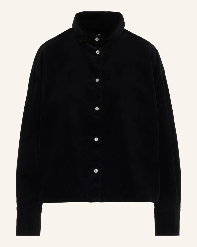 7 for all mankind Shirt Nina Cropped schwarz Schwarz