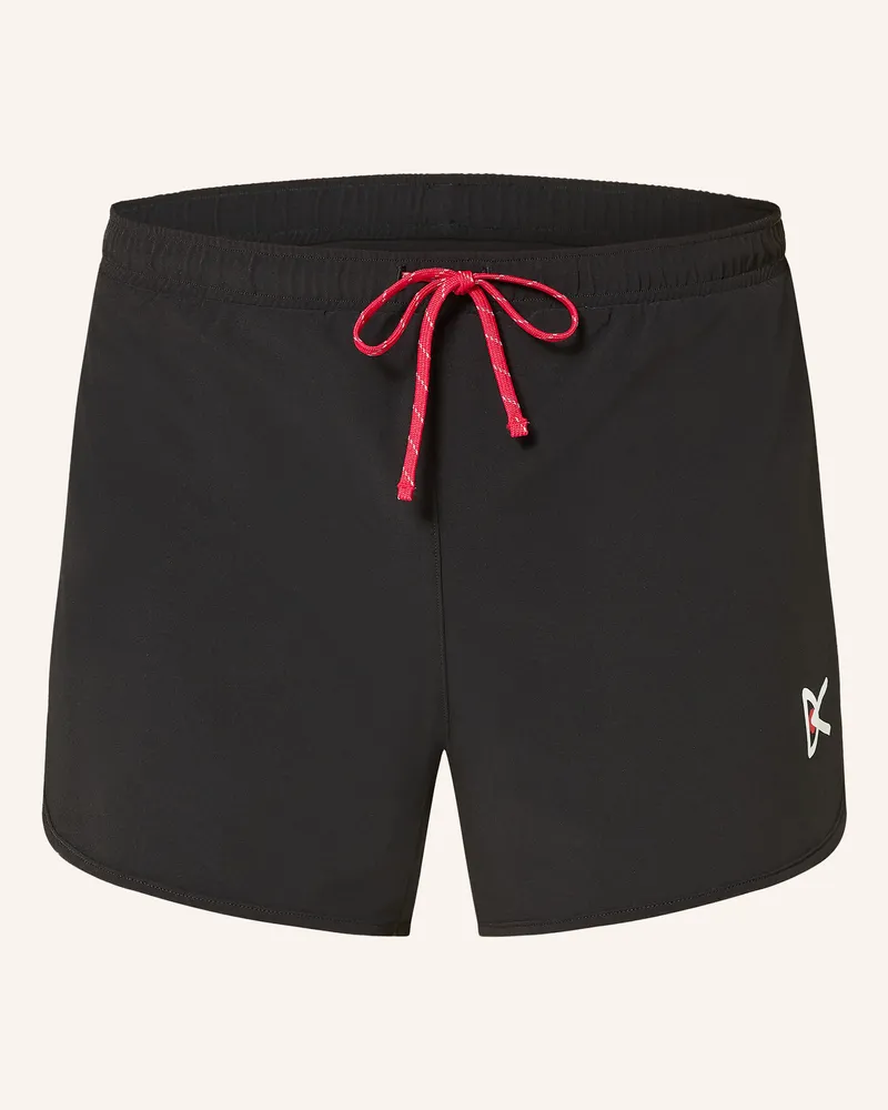 District Vision 2-In-1-Laufshorts Training 5“ schwarz Schwarz