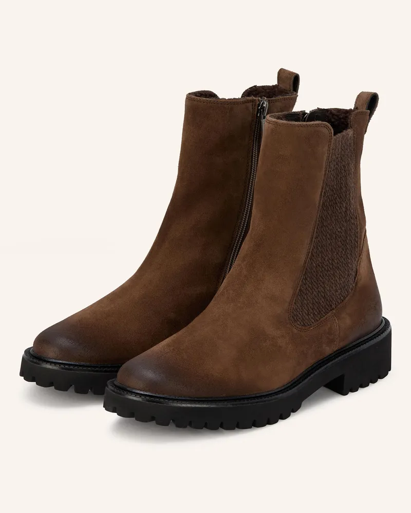 paul green Chelsea-Boots Earth braun Dunkelbraun