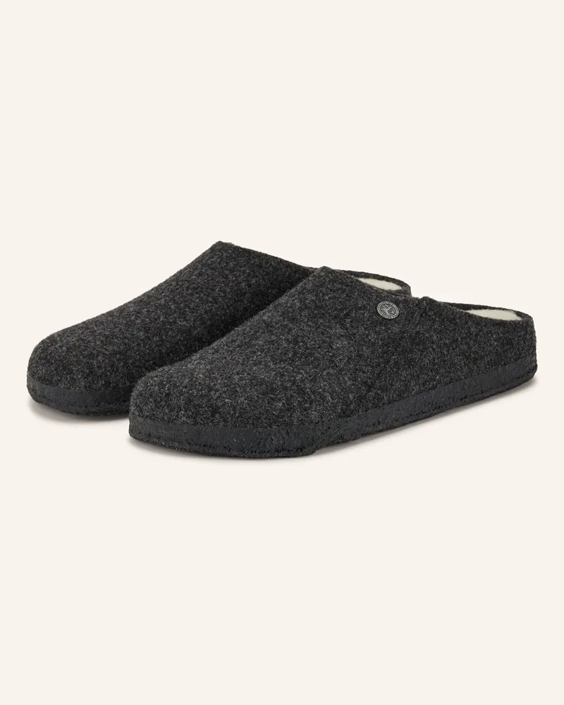 Birkenstock Hausschuhe Zermatt Rivet grau Dunkelgrau